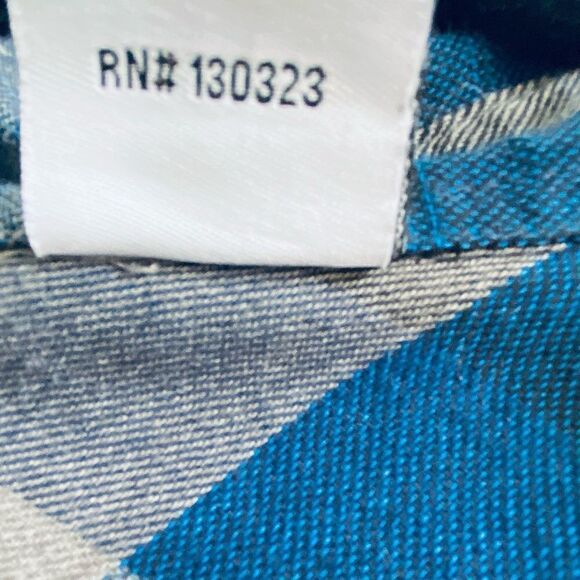 DC button down shirt plaid NWOT Sz xxl - Picture 8 of 10